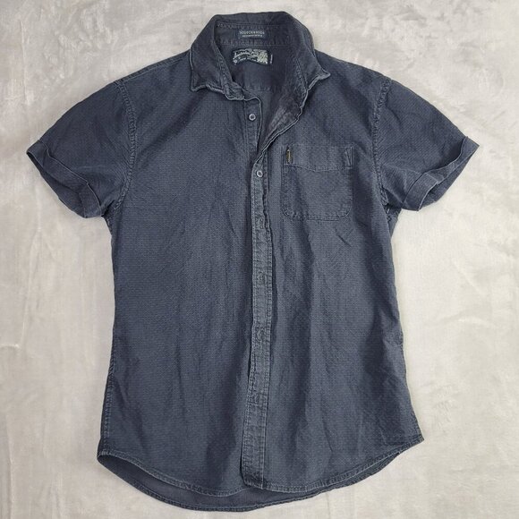 Scotch & Soda Amsterdam Couture Navy Textured Button-Down Men's Shirt | Size S - Picture 1 of 7